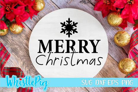 Christmas SVG Bundle Christmas Door Sign Svg Bundle Christmas Wood Round Sign Svg Bundle Christmas Bundle Farmhouse Crhistmas Bundle Farm SVG Whistlepig Designs 