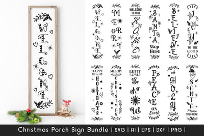 Christmas SVG Bundle - Christmas Porch Sign SVG Bundle SVG Dasagani-svg-crafts 