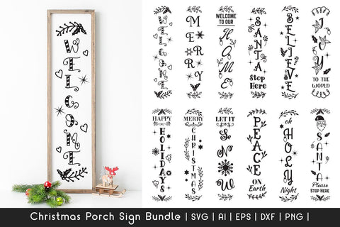 Christmas SVG Bundle - Christmas Porch Sign SVG Bundle SVG Dasagani-svg-crafts 