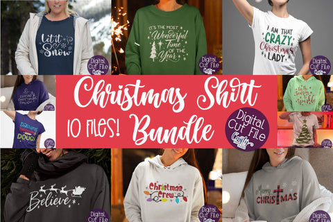 Christmas Svg Bundle, Christmas Shirt Bundle SVG Crafty Mama Studios 