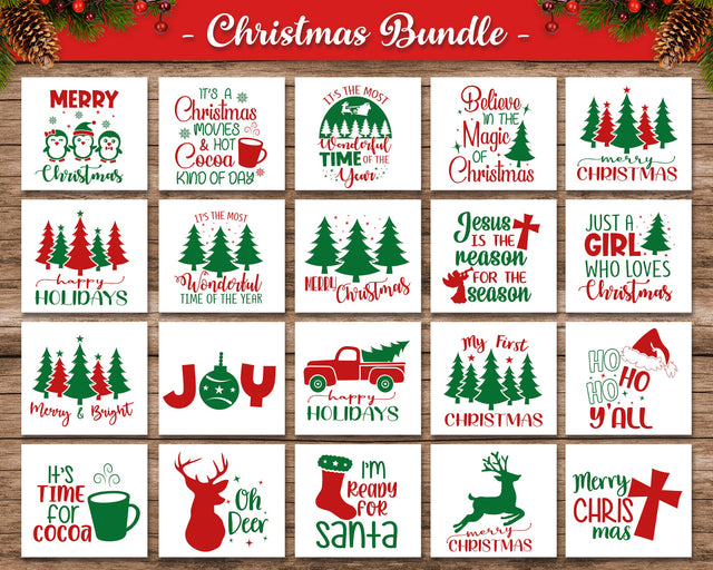 Christmas Svg Bundle, Christmas Sumbilation Svg Bundle, Christmas Quotes Bundle SVG SvgMonkeys 