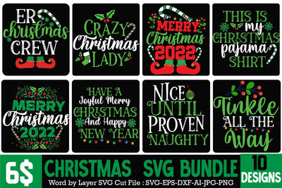 Christmas SVG Bundle, Christmas SVG Bundle Quotes , Christmas SVG Funny , Christmas 20 Design ,CHRISTMAS SVG BUNDLE Laser Cut Files, Mandala, Sign SVG SVG BlackCatsMedia 