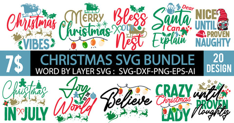 Christmas SVG Bundle ,Christmas SVG Bundle Quotes , Funny SVG Bundle SVG BlackCatsMedia 