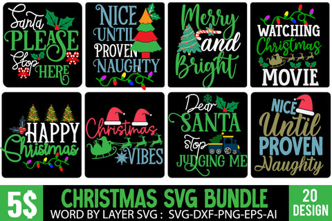 Christmas SVG Bundle ,Christmas SVG Bundle Quotes , Funny SVG Bundle SVG BlackCatsMedia 