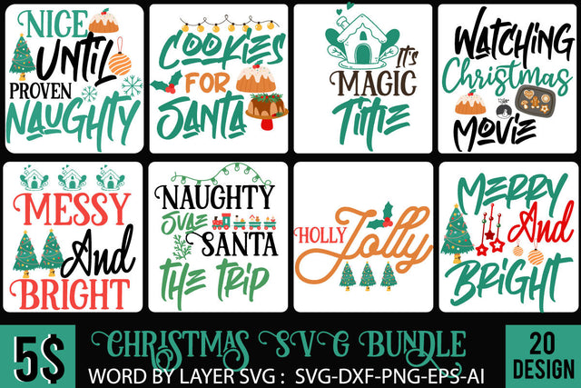 Christmas SVG Bundle ,Christmas SVG Bundle Quotes , Funny SVG Bundle SVG BlackCatsMedia 