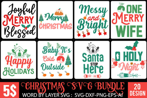 Christmas SVG Bundle ,Christmas SVG Bundle Quotes , Funny SVG Bundle SVG BlackCatsMedia 