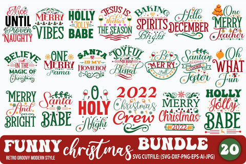 Christmas SVG Bundle ,Christmas SVG Bundle Quotes , Funny SVG Bundle SVG Blessedprint 
