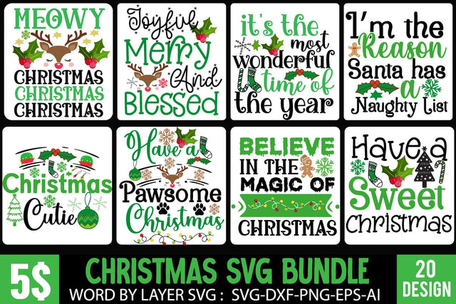 Christmas SVG Bundle ,Christmas SVG Bundle Quotes , Funny SVG Bundle,Christmas SVG Bundle Quotes, Christmas Sublimation Design PNG SVG BlackCatsMedia 