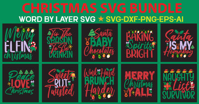 CHRISTMAS SVG BUNDLE ,CHRISTMAS SVG BUNDLE Quotes , Funny Svg SVG Newmockups 
