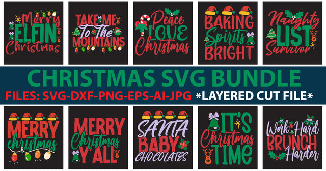 CHRISTMAS SVG BUNDLE ,CHRISTMAS SVG BUNDLE Quotes , Funny Svg SVG Newmockups 