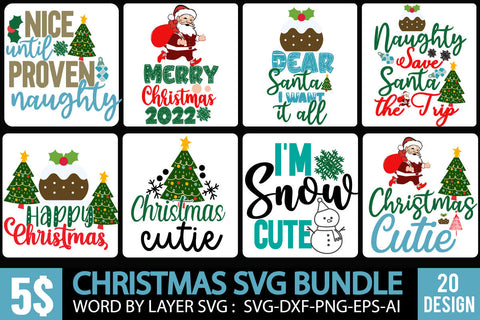 Christmas SVG Bundle , Christmas SVG Bundle Quotes, Happy Christmas SVG SVG BlackCatsMedia 