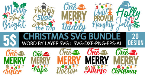 Christmas SVG Bundle , Christmas SVG Bundle Quotes SVG BlackCatsMedia 