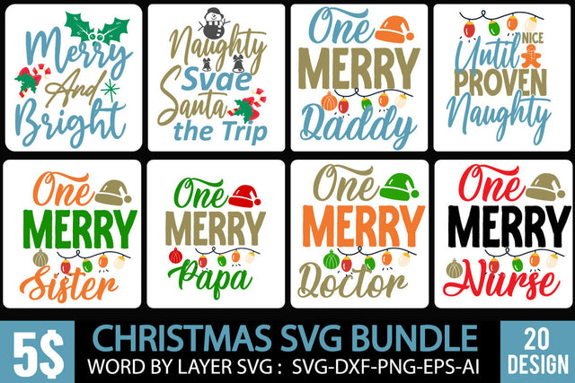 Christmas SVG Bundle , Christmas SVG Bundle Quotes SVG BlackCatsMedia 