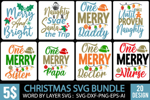Christmas SVG Bundle , Christmas SVG Bundle Quotes SVG BlackCatsMedia 