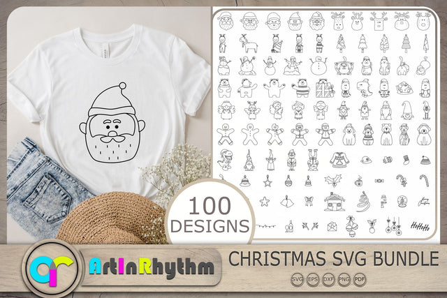 Christmas Svg Bundle, Christmas Svg, Christmas Doodles Svg, Christmas Svg Files SVG Artinrhythm shop 