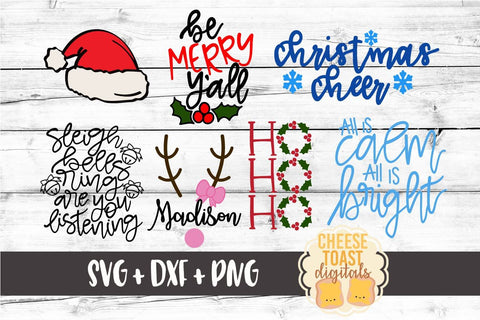 Christmas SVG Bundle - Christmas SVG Files SVG Cheese Toast Digitals 
