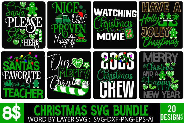Christmas SVG Bundle , Christmas SVG Quotes , Christmas SVG Bundle, Winter svg, Funny Christmas Shirt Design, Kids christmas svg SVG BlackCatsMedia 