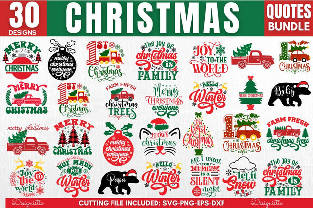 Christmas SVG Bundle, Christmas SVG SVG DESIGNISTIC 