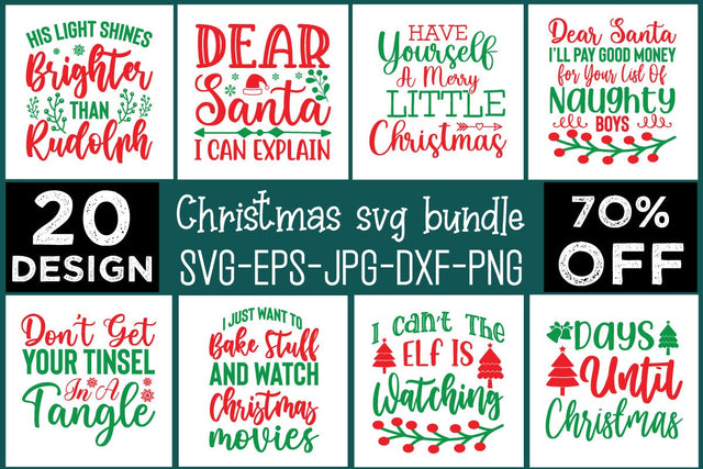 Christmas Svg Bundle commercial use svg files for Cricut Silhouette SVG md faruk hossain 