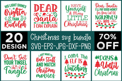 Christmas Svg Bundle commercial use svg files for Cricut Silhouette SVG md faruk hossain 
