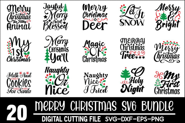 Christmas Svg Bundle commercial use svg files for Cricut Silhouette SVG md faruk hossain 