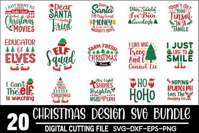 Christmas Svg Bundle commercial use svg files for Cricut Silhouette SVG md faruk hossain 