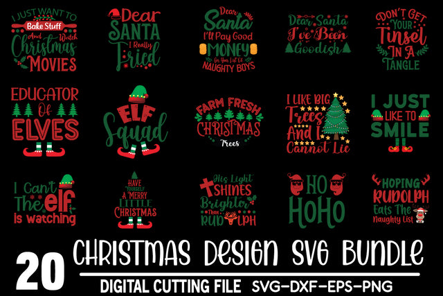 Christmas Svg Bundle commercial use svg files for Cricut Silhouette SVG md faruk hossain 