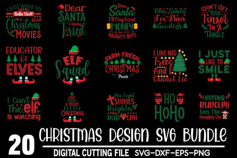 Christmas Svg Bundle commercial use svg files for Cricut Silhouette SVG md faruk hossain 