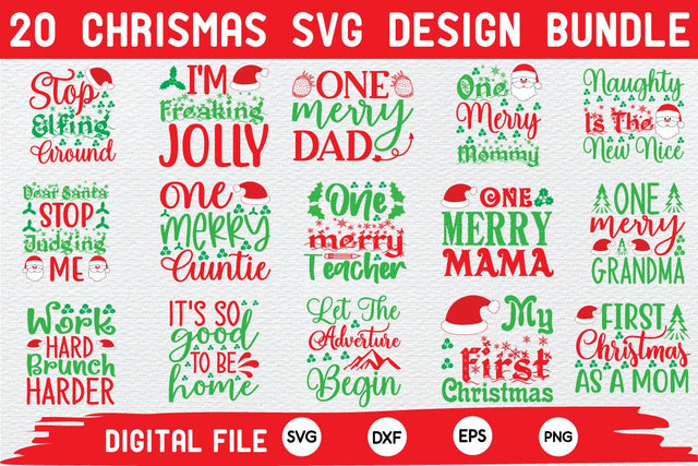 Christmas svg bundle cut file SVG buydesign 