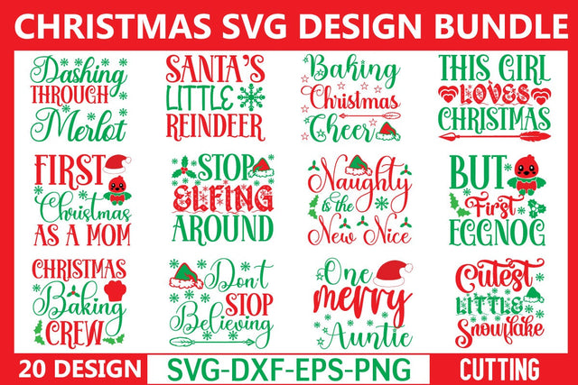 Christmas svg bundle cut file SVG buydesign 