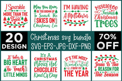 Christmas Svg Bundle digital download commercial use svg files for Cricut Silhouette SVG md faruk hossain 