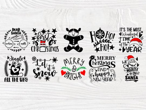 Christmas SVG Bundle, Funny Christmas Shirt Svg SVG TonisArtStudio 