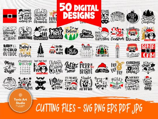 Christmas SVG Bundle, Funny Christmas Shirt Svg SVG TonisArtStudio 