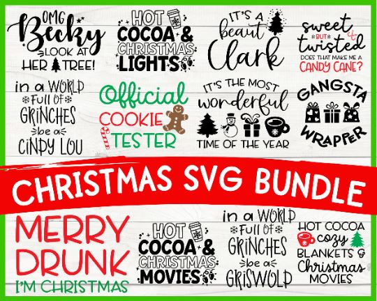 Christmas Svg Bundle, Funny Christmas Svg, Adult Christmas Svg - So Fontsy