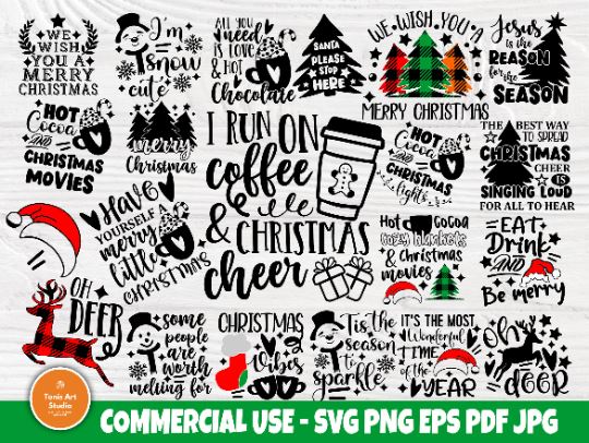 Christmas SVG Bundle, Funny Svg Designs, Shirt Svg SVG TonisArtStudio 