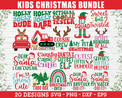 Christmas SVG Bundle - Kids Christmas SVG, Christmas SVG Kids, Christmas Shirt SVG, Reindeer SVG, Cute Christmas SVG, My 1st Christmas SVG, Christmas PNG SVG GraphicsTreasures 