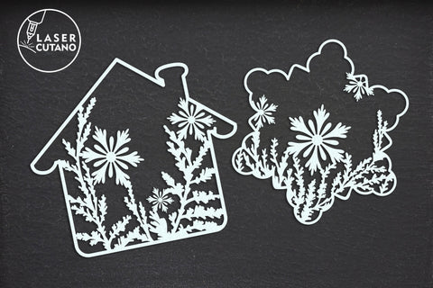 CHRISTMAS SVG BUNDLE Laser Cut Files, Mandala, Sign SVG, Mini Design Bundles, Paper Craft SVG LaserCutano 