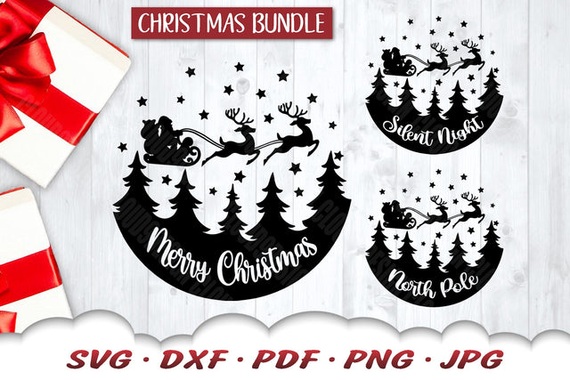 Christmas SVG Bundle | Merry Christmas SVG | Santa SVG SVG Cloud9Design 