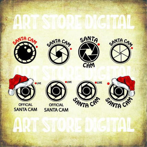 Christmas Svg Bundle, Santa Cam Svg, Elf Cam Svg, Kids Christmas Svg SVG Artstoredigital 