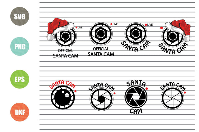 Christmas Svg Bundle, Santa Cam Svg, Elf Cam Svg, Kids Christmas Svg SVG Artstoredigital 