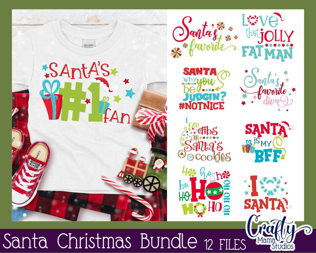 Christmas Svg Bundle - Santa Svg - Santa Claus Svg Bundle SVG Crafty Mama Studios 