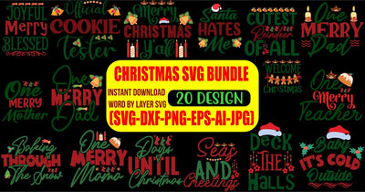 Christmas SVG Bundle SVG Blessedprint 