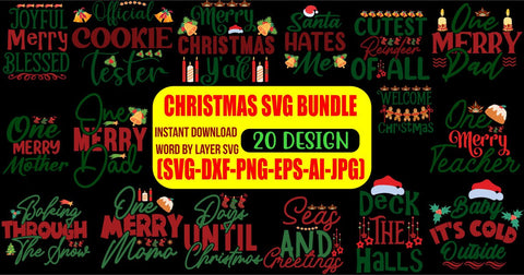 Christmas SVG Bundle SVG Blessedprint 