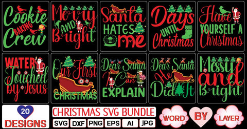 Christmas svg bundle SVG Cut File SVG Studio Innate 