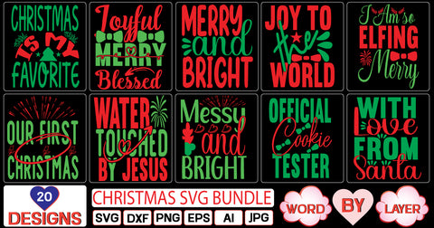 Christmas svg bundle SVG Cut File SVG Studio Innate 