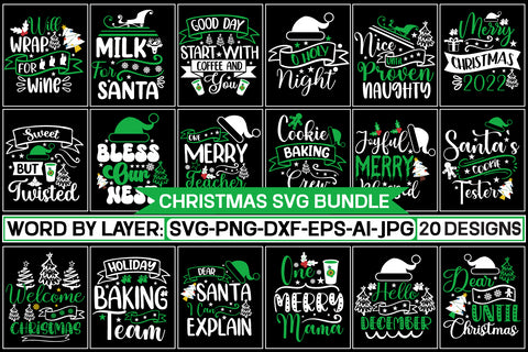 Christmas SVG Bundle SVG Cut File SVGs,Quotes and Sayings,Food & Drink,On Sale, Print & Cut SVG DesignPlante 503 