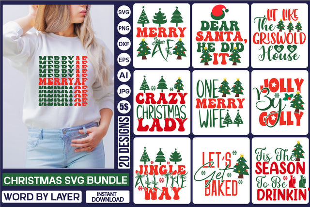 Christmas SVG Bundle SVG DesignPlante 503 