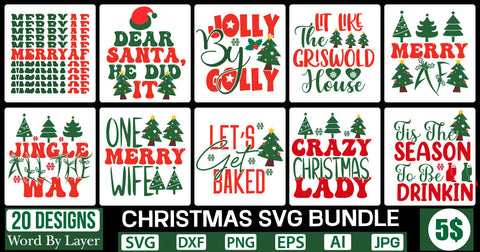 Christmas SVG Bundle SVG DesignPlante 503 