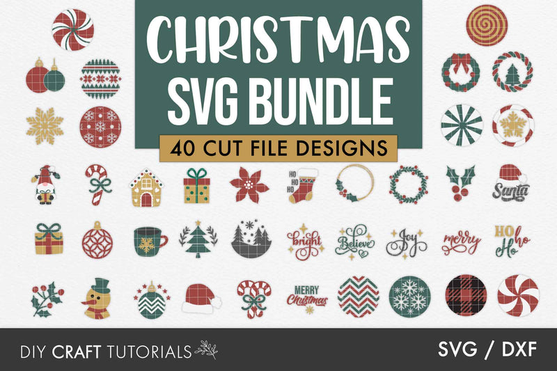 Christmas SVG Bundle SVG DIY Craft Tutorials 