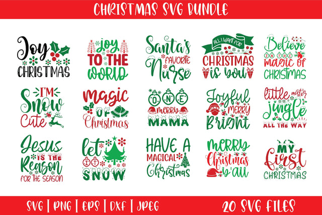Christmas Svg Bundle SVG DIYCUTTINGFILES 